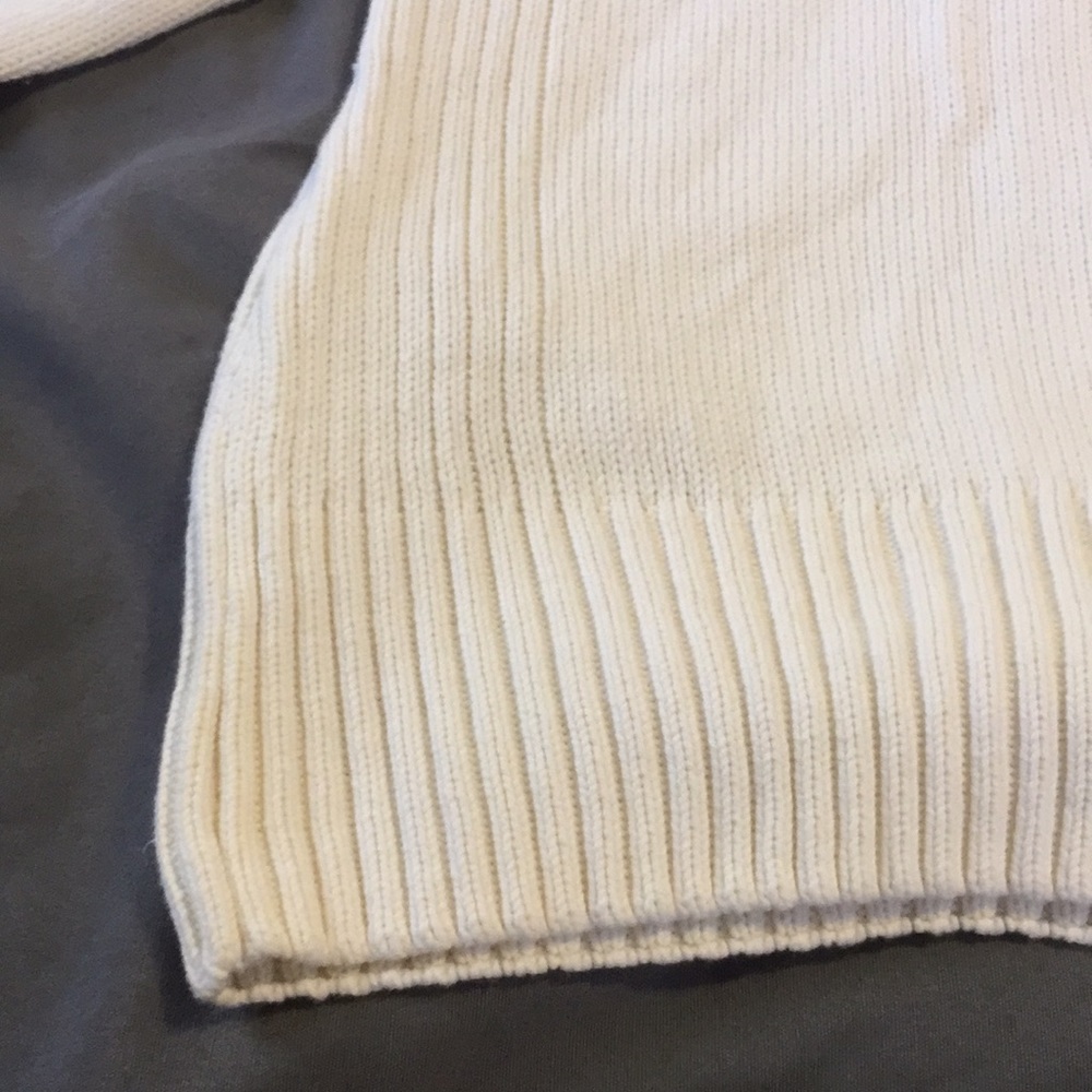 Cream Ruff Hewn Sweater - Picture 4 of 5